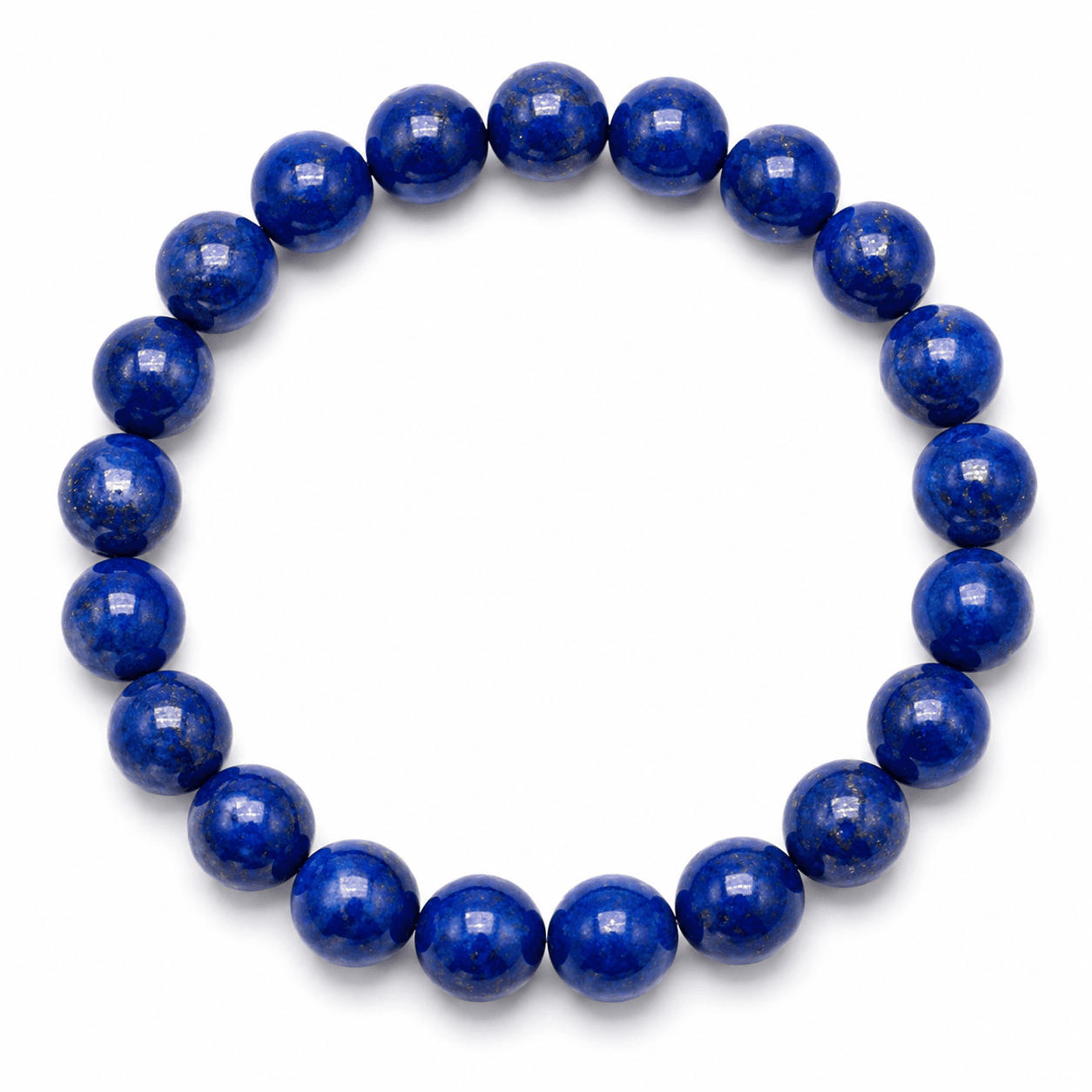 Natural Lapis Lazuli 8mm Round Bead Bracelet