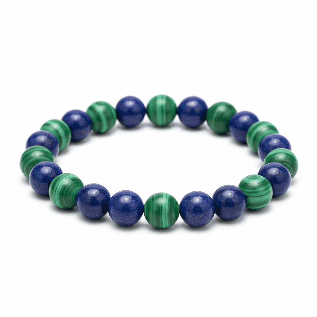 Lapis Lazuli & Malachite 6mm Bracelet